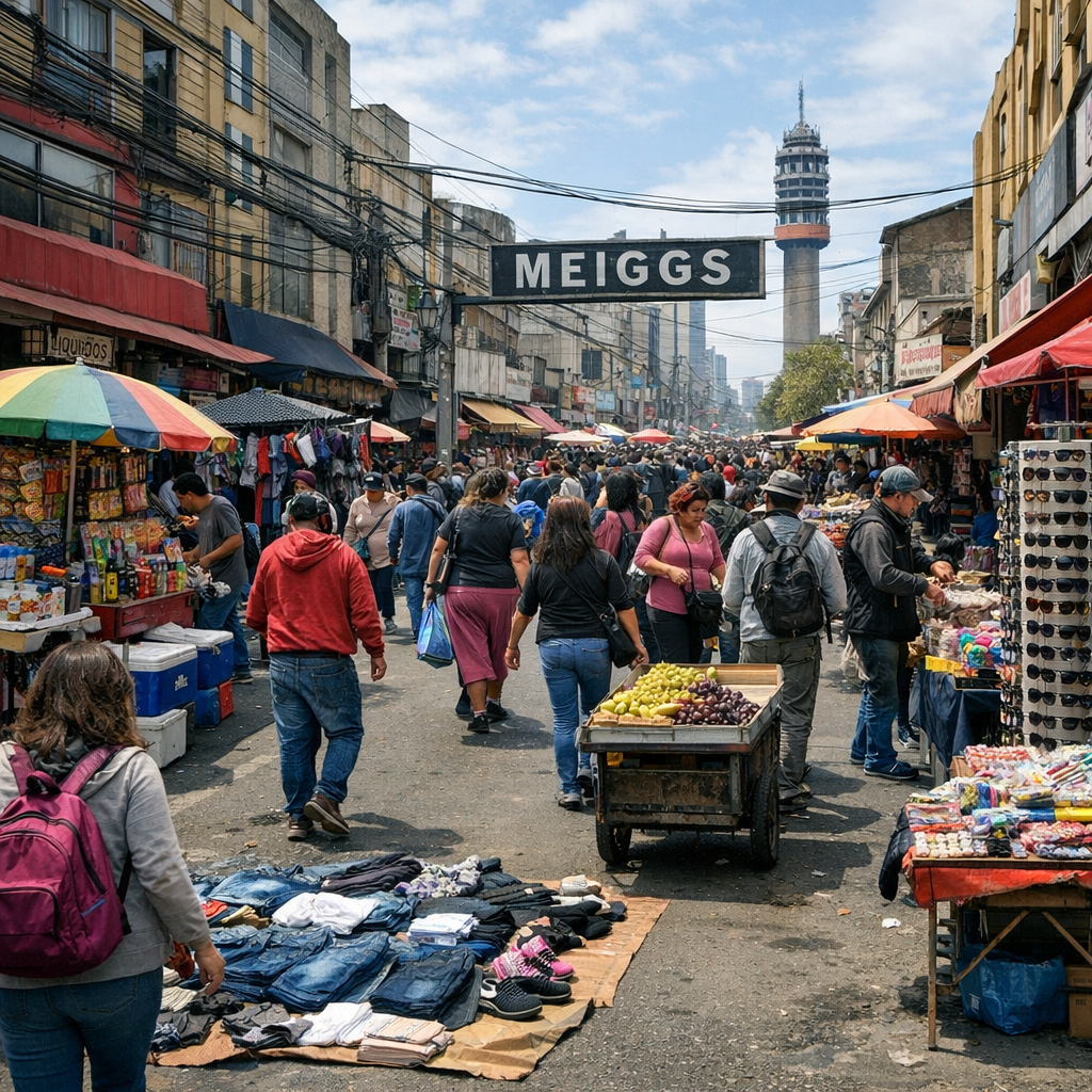 Desafíos persistentes en Santiago: Comercio ilegal y delincuencia en el centro de la ciudad