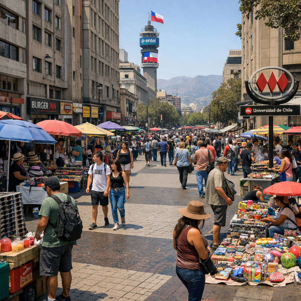 Desafíos persistentes en Santiago: Comercio ilegal y seguridad ciudadana